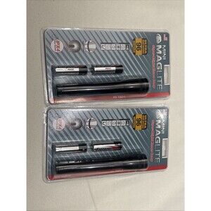 BRAND NEW Mini-Maglite M2A016 Flashlight Ultra Beam 96 Meters w/ AA (Lot Of 2)